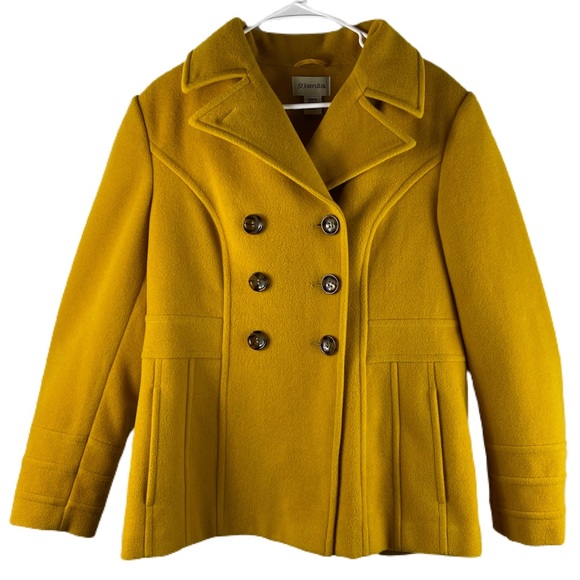 St. John's Bay Jackets & Blazers - St John's Bay yellow coat Women's Size Medium